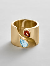 BaubleBar Aquamarine|Garnet - 
    Personalized crystal ring
  
