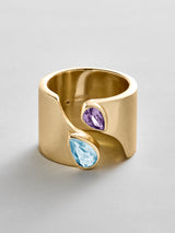 BaubleBar Aquamarine|Light Amethyst - 
    Personalized crystal ring
  
