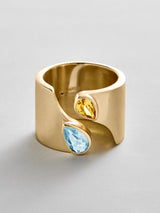 BaubleBar Aquamarine|Topaz - 
    Personalized crystal ring
  
