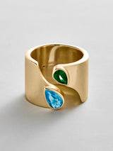 BaubleBar Blue Zircon|Emerald - 
    Personalized crystal ring
  
