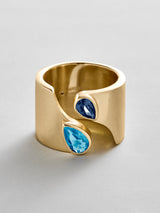 BaubleBar Blue Zircon|Sapphire - 
    Personalized crystal ring
  
