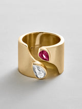 BaubleBar Crystal|Ruby - 
    Personalized crystal ring
  

