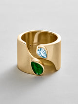 BaubleBar Emerald|Aquamarine - 
    Personalized crystal ring
  
