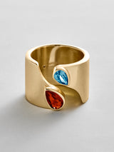 BaubleBar Garnet|Blue Zircon - 
    Personalized crystal ring
  
