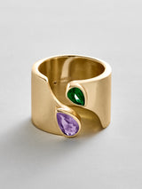 BaubleBar Light Amethyst|Emerald - 
    Personalized crystal ring
  
