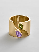 BaubleBar Light Amethyst|Peridot - 
    Personalized crystal ring
  
