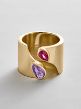 BaubleBar Light Amethyst|Ruby - 
    Personalized crystal ring
  
