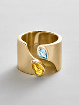 BaubleBar Topaz|Aquamarine - 
    Personalized crystal ring
  
