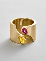 BaubleBar Topaz|Ruby - 
    Personalized crystal ring
  
