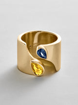 BaubleBar Topaz|Sapphire - 
    Personalized crystal ring
  
