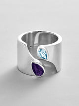 BaubleBar Amethyst|Aquamarine - 
    Personalized crystal ring
  
