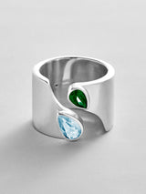 BaubleBar Aquamarine|Emerald - 
    Personalized crystal ring
  
