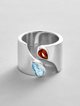 BaubleBar Aquamarine|Garnet - 
    Personalized crystal ring
  
