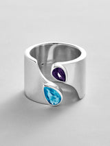 BaubleBar Blue Zircon|Amethyst - 
    Personalized crystal ring
  
