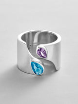BaubleBar Blue Zircon|Light Amethyst - 
    Personalized crystal ring
  
