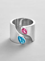 BaubleBar Blue Zircon|Rose - 
    Personalized crystal ring
  
