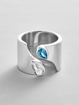 BaubleBar Crystal|Blue Zircon - 
    Personalized crystal ring
  
