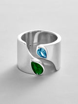 BaubleBar Emerald|Blue Zircon - 
    Personalized crystal ring
  
