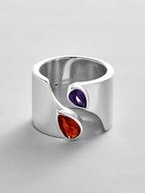 BaubleBar Garnet|Amethyst - 
    Personalized crystal ring
  
