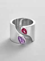 BaubleBar Light Amethyst|Ruby - 
    Personalized crystal ring
  
