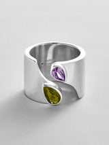 BaubleBar Peridot|Light Amethyst - 
    Personalized crystal ring
  
