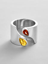BaubleBar Topaz|Garnet - 
    Personalized crystal ring
  
