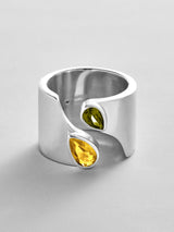 BaubleBar Topaz|Peridot - 
    Personalized crystal ring
  
