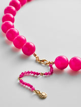 BaubleBar Mini Jane Beaded Necklace  - Fuchsia Agate Bead - 
    Chunky pink necklace
  
