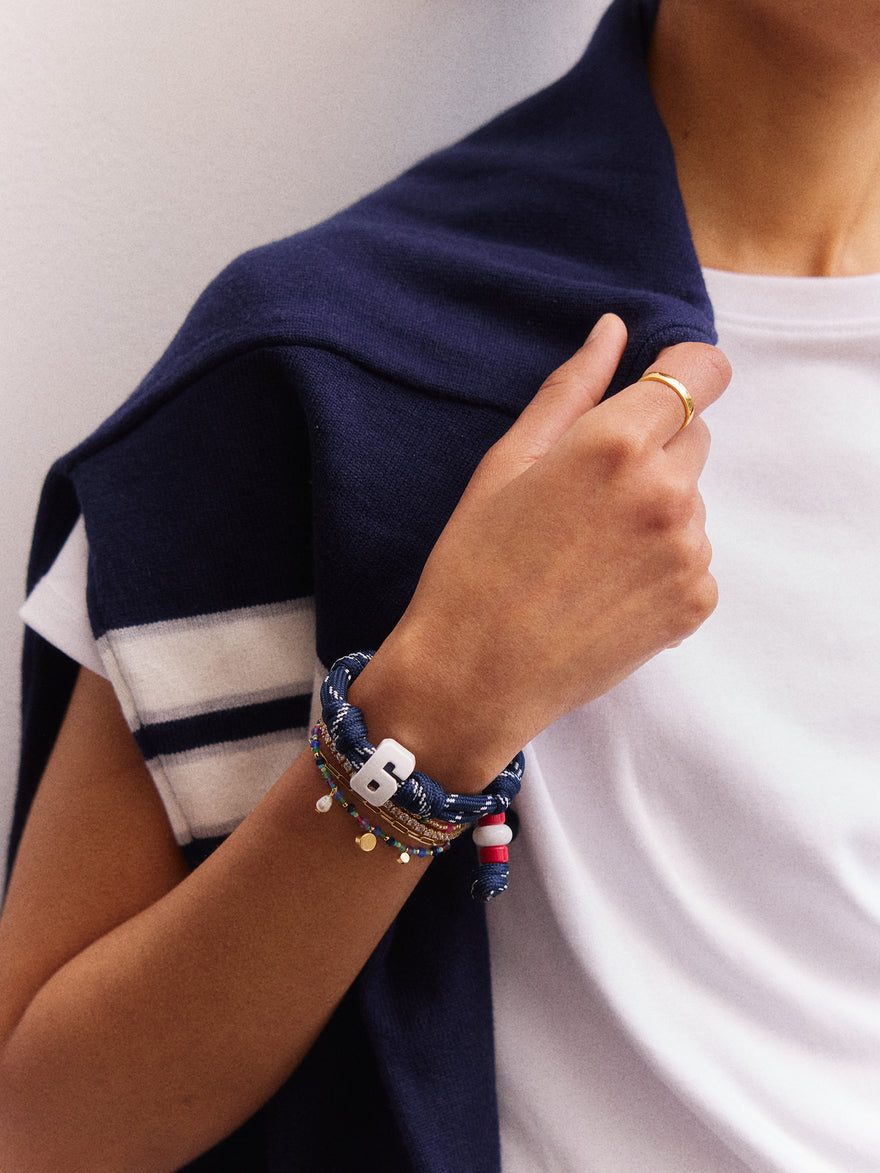 Team Knotty Varsity Custom Bracelet - USA Double Digit