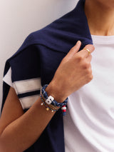 BaubleBar Team Knotty Varsity Custom Bracelet - USA Single Digit - 
    Custom waterproof bracelet 
  
