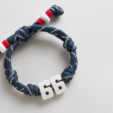 Team Knotty Varsity Custom Bracelet - USA Double Digit