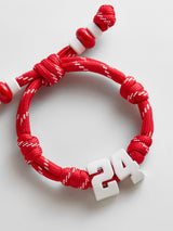 BaubleBar Team Knotty Varsity Custom Bracelet - England Double Digit - 
    Custom waterproof bracelet 
  
