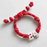 Team Knotty Varsity Custom Bracelet - England Double Digit