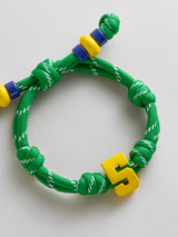 BaubleBar Team Knotty Varsity Custom Bracelet - Brazil Single Digit - 
    Custom waterproof bracelet 
  
