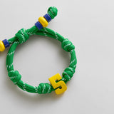 Team Knotty Varsity Custom Bracelet - Brazil Single Digit