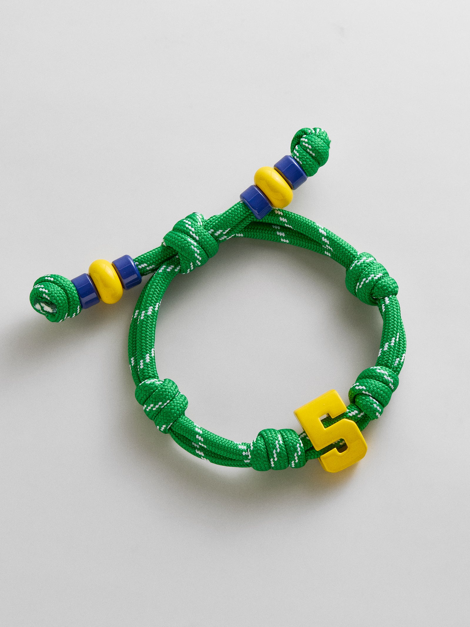 Team Knotty Varsity Custom Bracelet - Brazil Single Digit