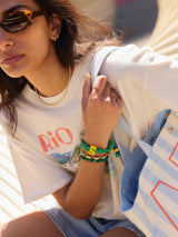 BaubleBar Team Knotty Varsity Custom Bracelet - Brazil Single Digit - 
    Custom waterproof bracelet 
  
