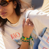 Team Knotty Varsity Custom Bracelet - Brazil Double Digit