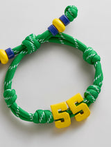 BaubleBar Team Knotty Varsity Custom Bracelet - Brazil Double Digit - 
    Custom waterproof bracelet 
  
