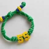 Team Knotty Varsity Custom Bracelet - Brazil Double Digit