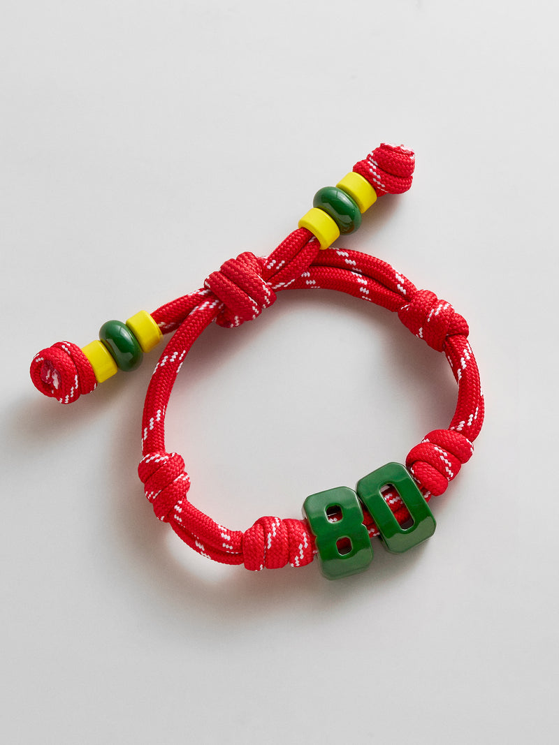 Team Knotty Varsity Custom Bracelet - Morocco Double Digit