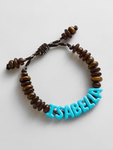 BaubleBar Wear Everywhere Waterproof Custom Bracelet - Tiger's Eye/Turquoise - 
    Personalized name bracelet 
  
