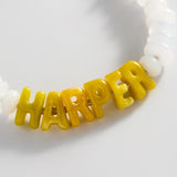 Wear Everywhere Waterproof Custom Bracelet - White Quartz/Yellow