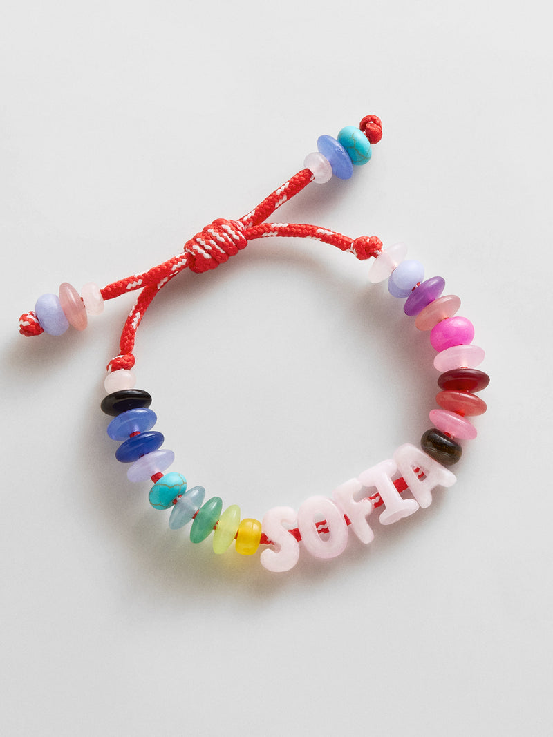 Wear Everywhere Waterproof Custom Bracelet - Light Multi/Pink