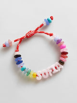 BaubleBar Wear Everywhere Waterproof Custom Bracelet - Light Multi/Pink - 
    Personalized name bracelet 
  
