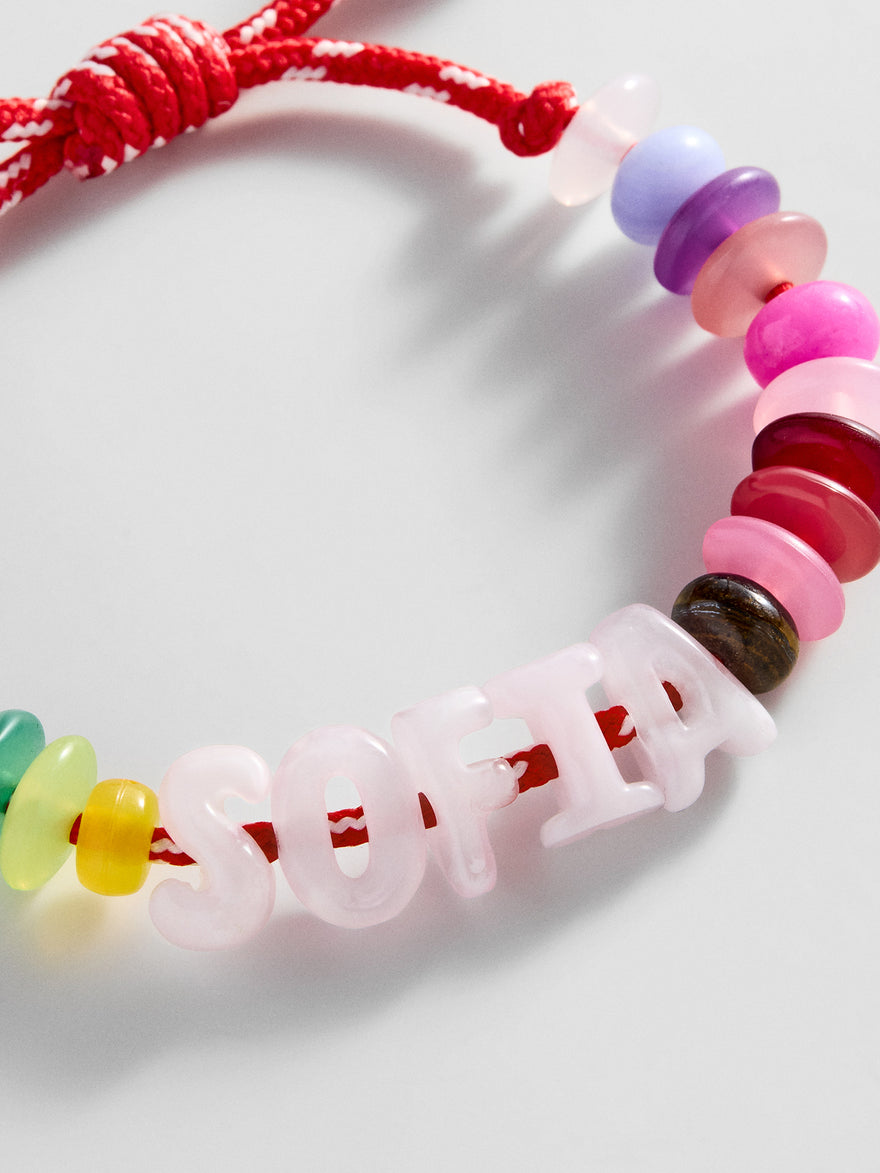 Wear Everywhere Waterproof Custom Bracelet - Light Multi/Pink