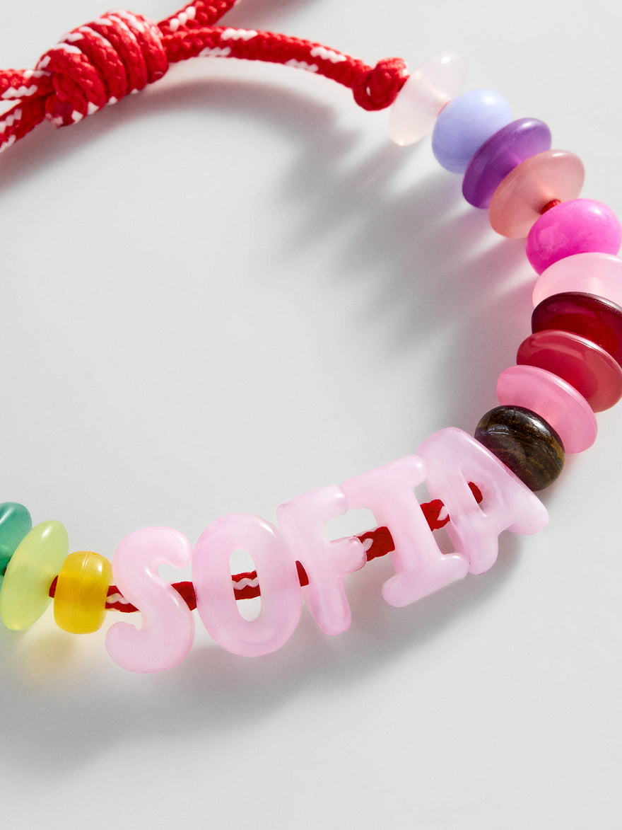 Wear Everywhere Waterproof Custom Bracelet - Light Multi/Pink
