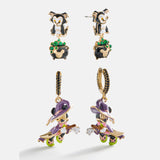 Disney Minnie Mouse & Figaro Halloween Earring Set