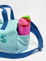 BaubleBar Thready to Go Kids' Custom Duffle - Light Blue/Blue Multi - 
    Children's day bag
  
