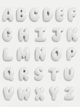 BaubleBar Knotty Enamel Initial Custom Bracelet - Multi/White Single Letter - 
    Personalized letter bracelet

  
